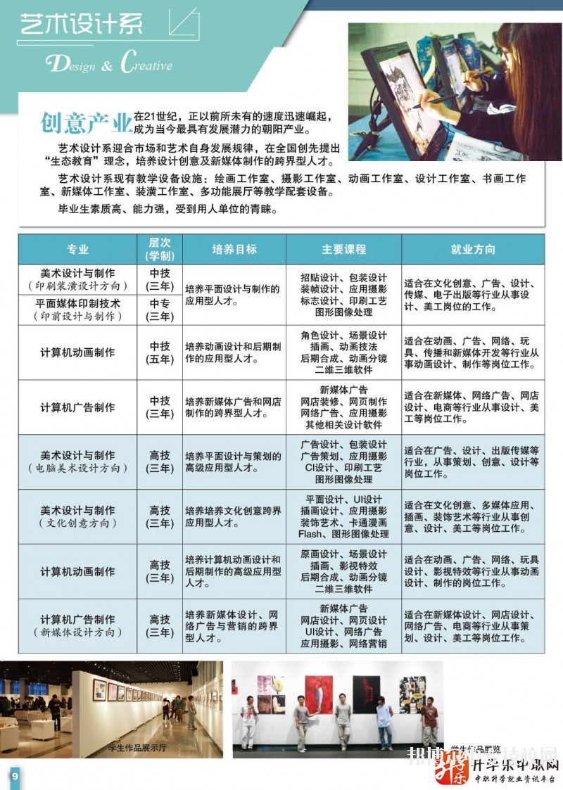 广东省新闻出版职业技术学校艺术设计系专业简介