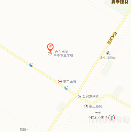 启东第二中等专业学校地址在哪里