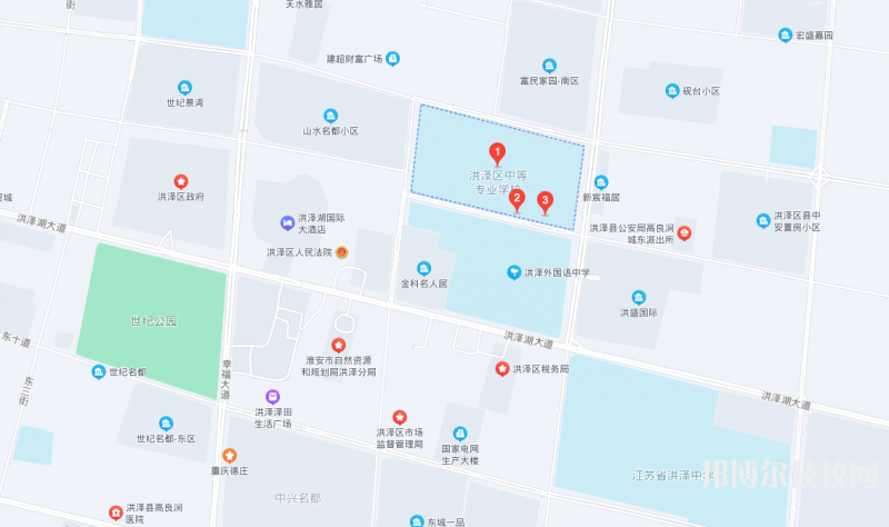 江苏省洪泽中等专业学校地址在哪里